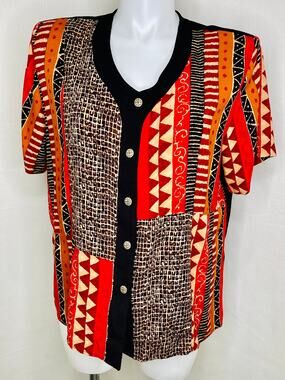 Cascais of California Vintage Top  1X Blouse